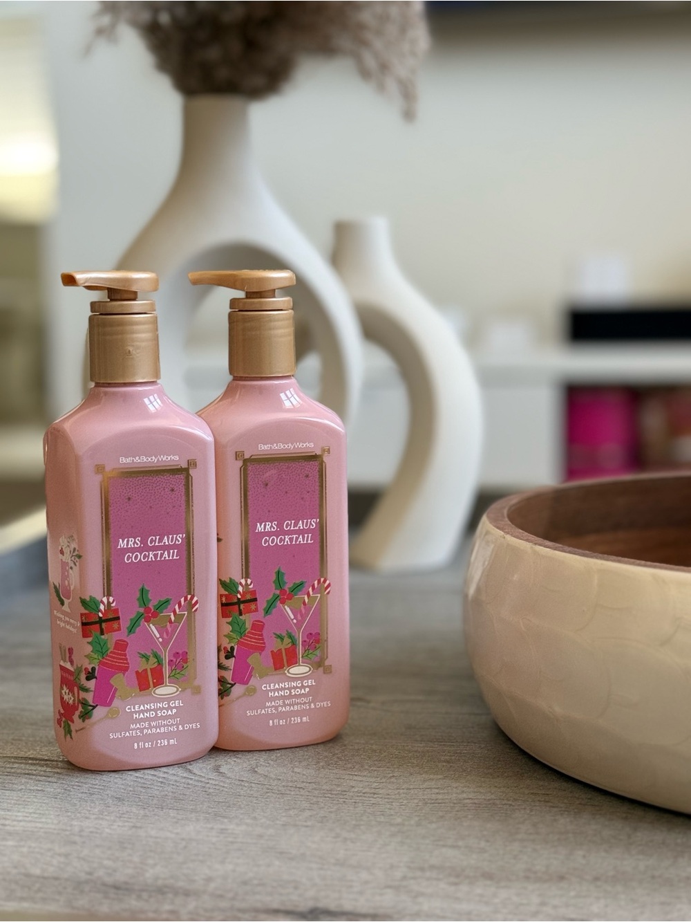 BBW Mrs Claus cocktail gel hand soap